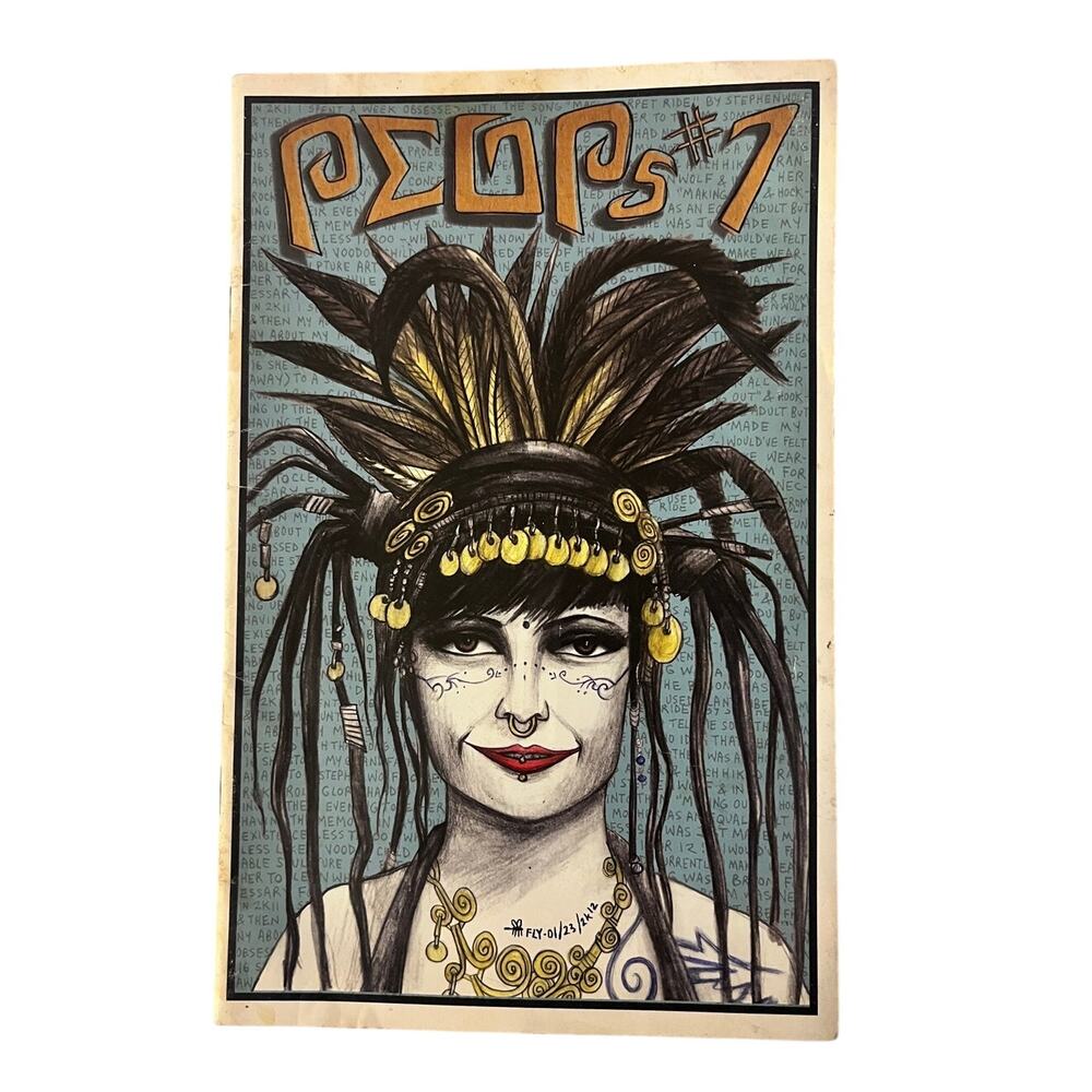 Rare PEOPS #7 Zine by Fly Orr NYC Punk Art & Stories Zine The Villager 2012